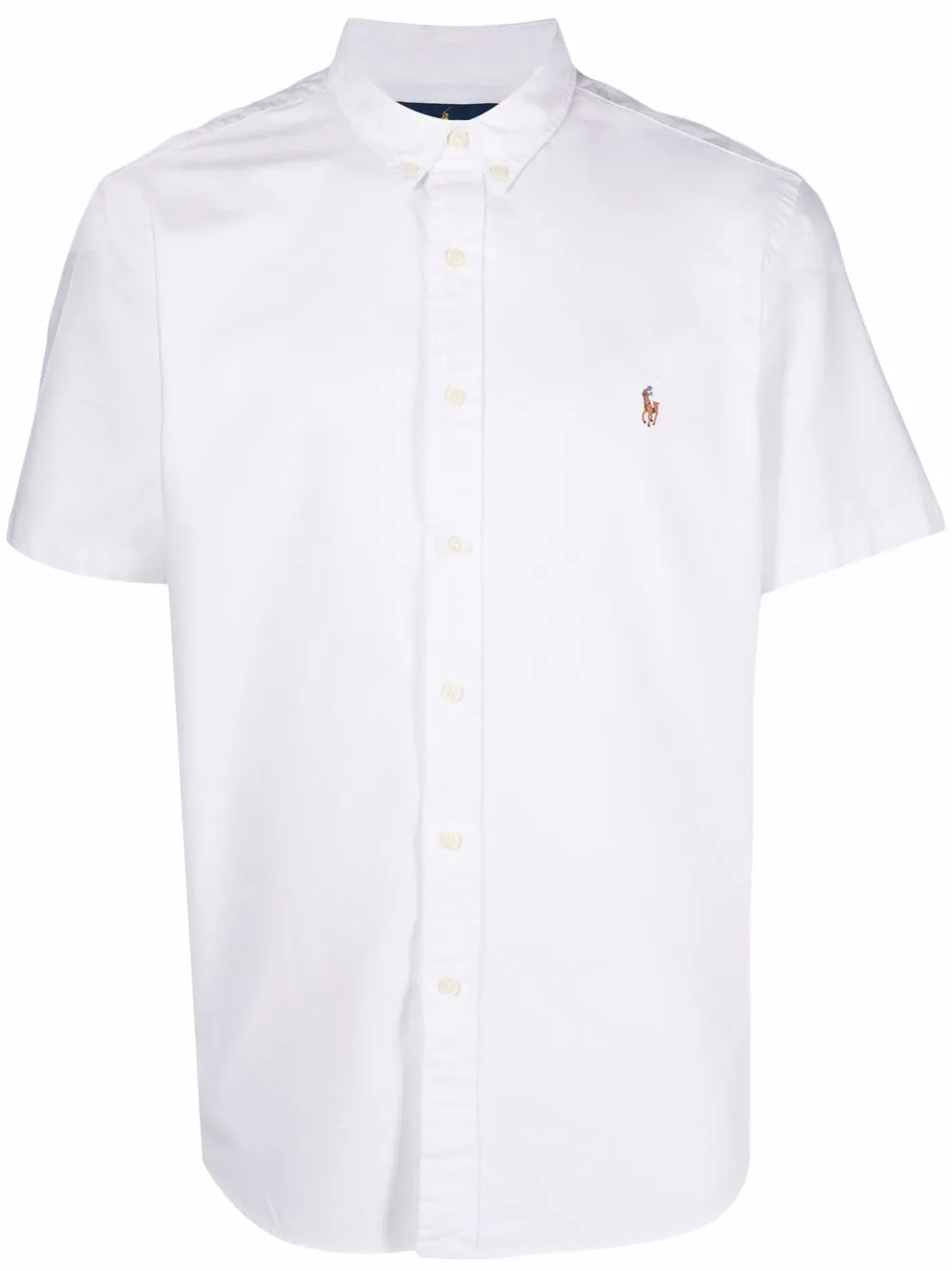 

Рубашка оксфорд с короткими рукавами и вышивкой POLO RALPH LAUREN, белый