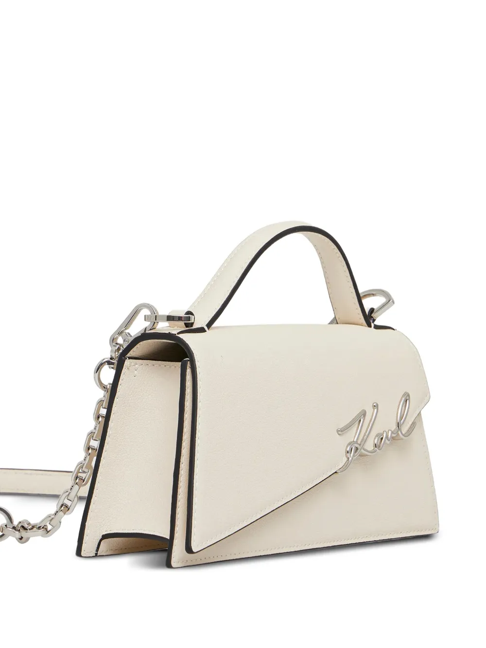 

Маленькая сумка через плечо K/Signature KARL LAGERFELD, белый