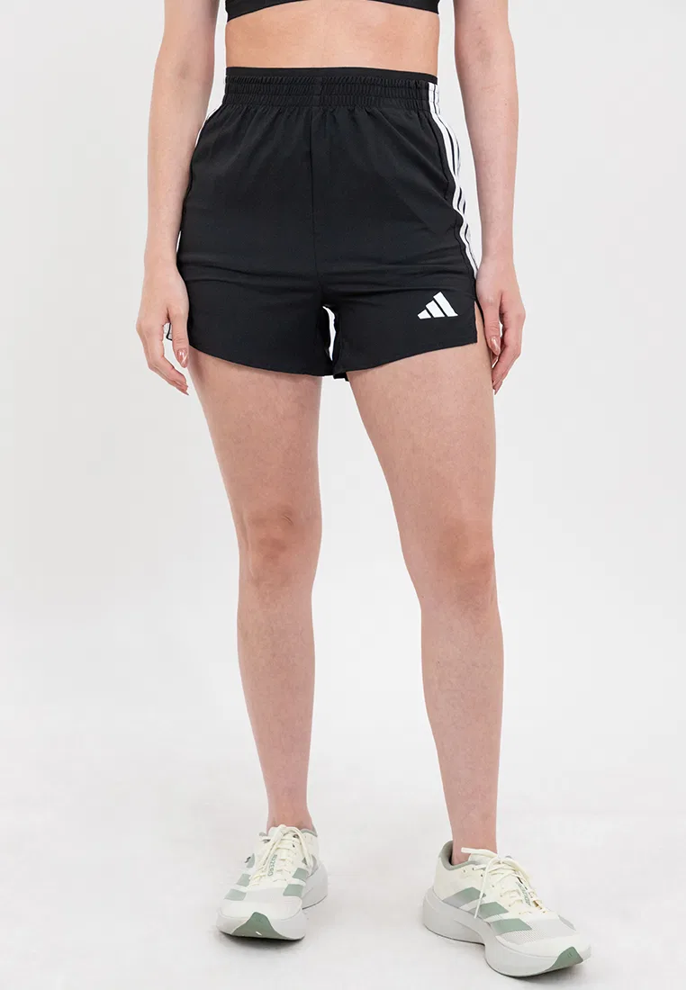 Шорты тренировочные, 3-Stripes Woven, Workout Essentials Adidas, белый/черный