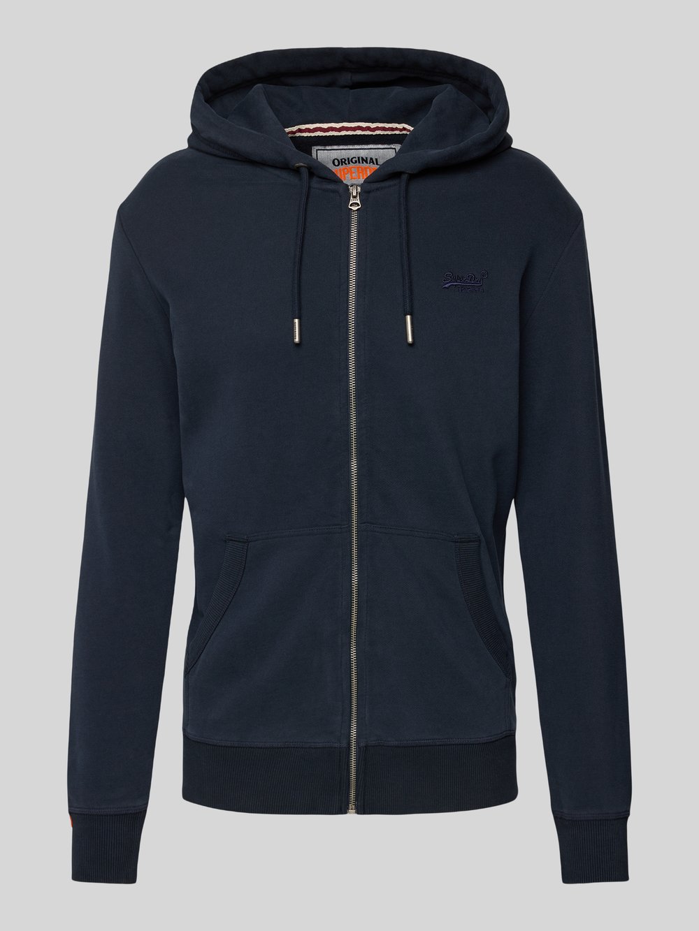 

Толстовка с пришитыми этикетками Superdry, темно-синий