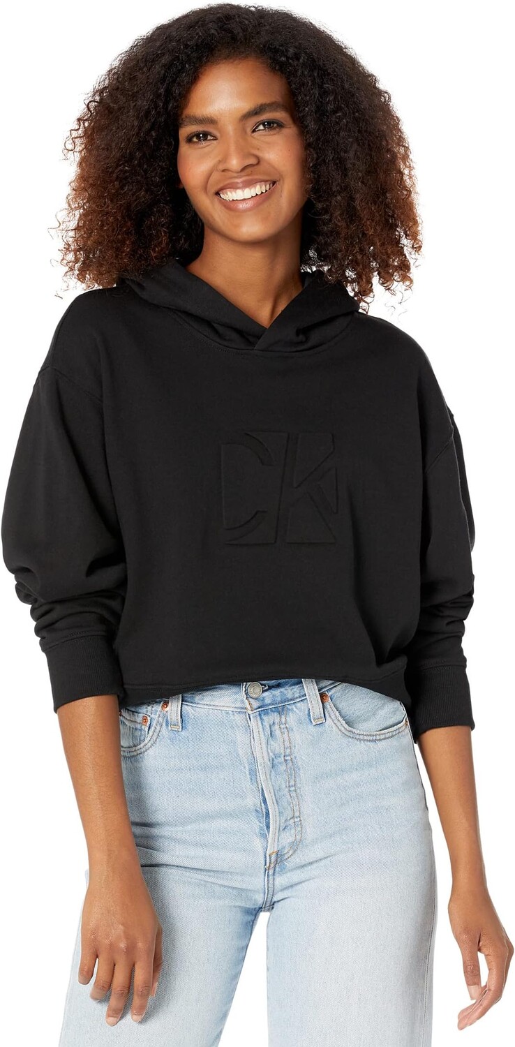 

Худи Calvin Klein Hoodie with Embossed Logo, черный