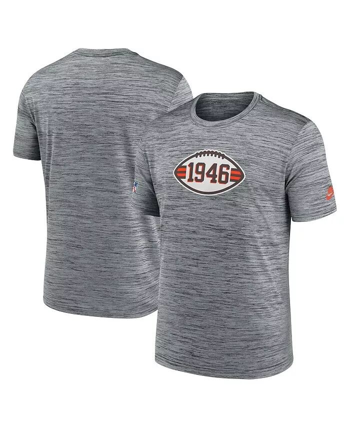 

Мужская серая футболка Cleveland Browns Velocity Alternate Logo Performance Nike