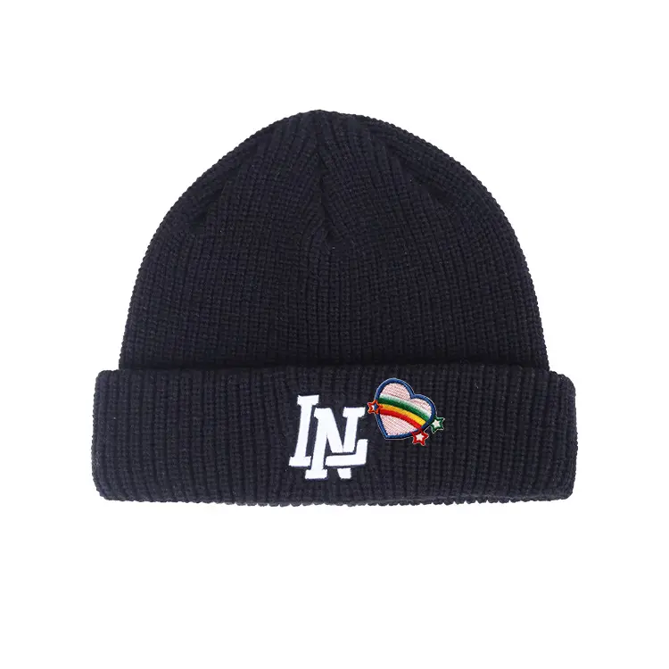 

LINING Акриловая вязаная шапка унисекс черная, New Arrival One Size