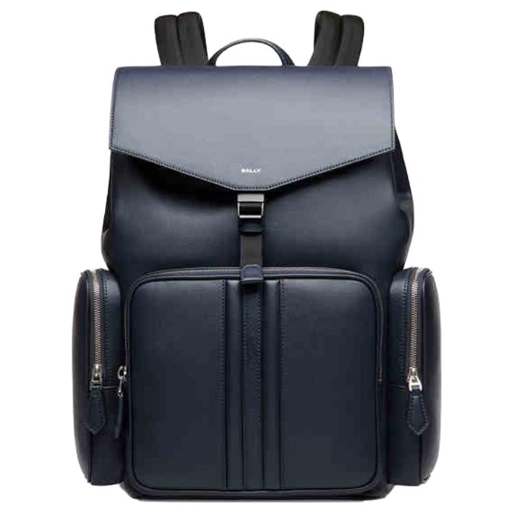 

BALLY Кожаный рюкзак мужской морской синий, Midnight Blue