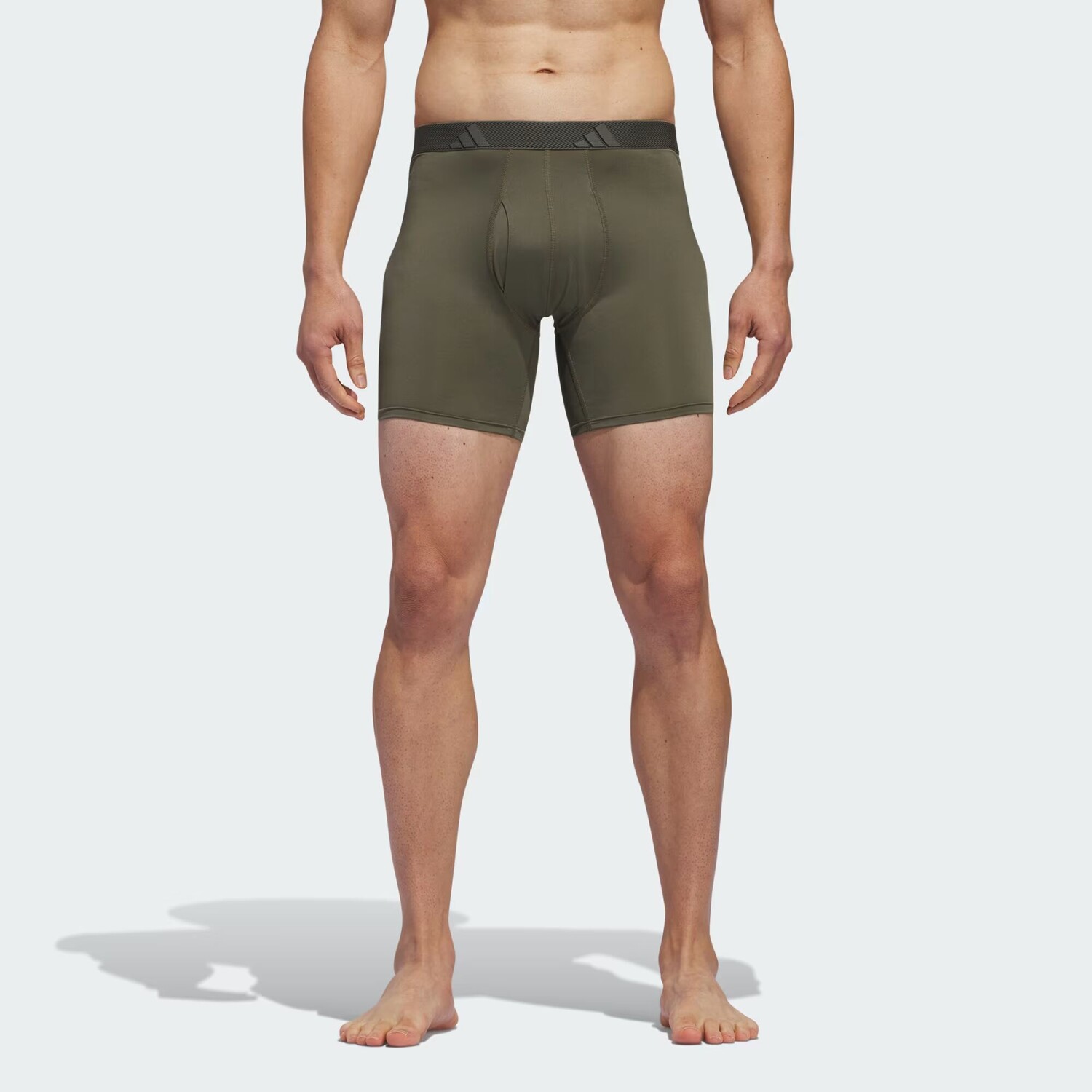 

Трусы-боксеры из микрофибры (3 шт.) Adidas, цвет Strong Olive/Black/Onix