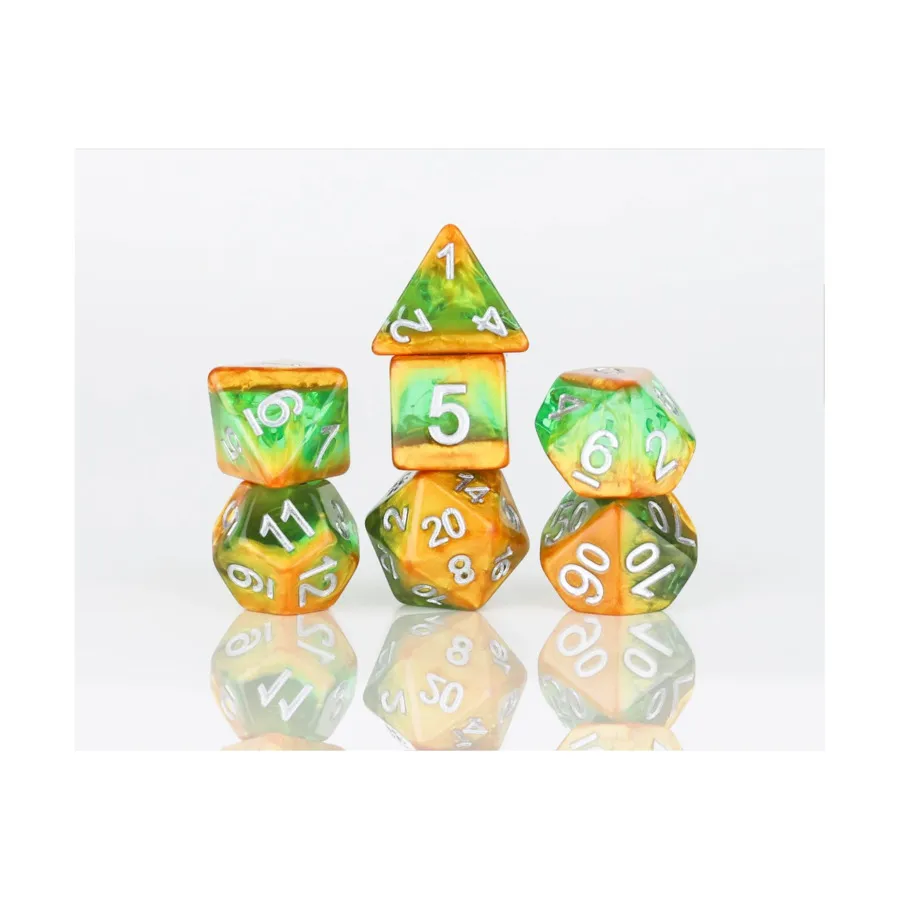 

Поликомплект - Тропический лес (7), RPG Dice Sets