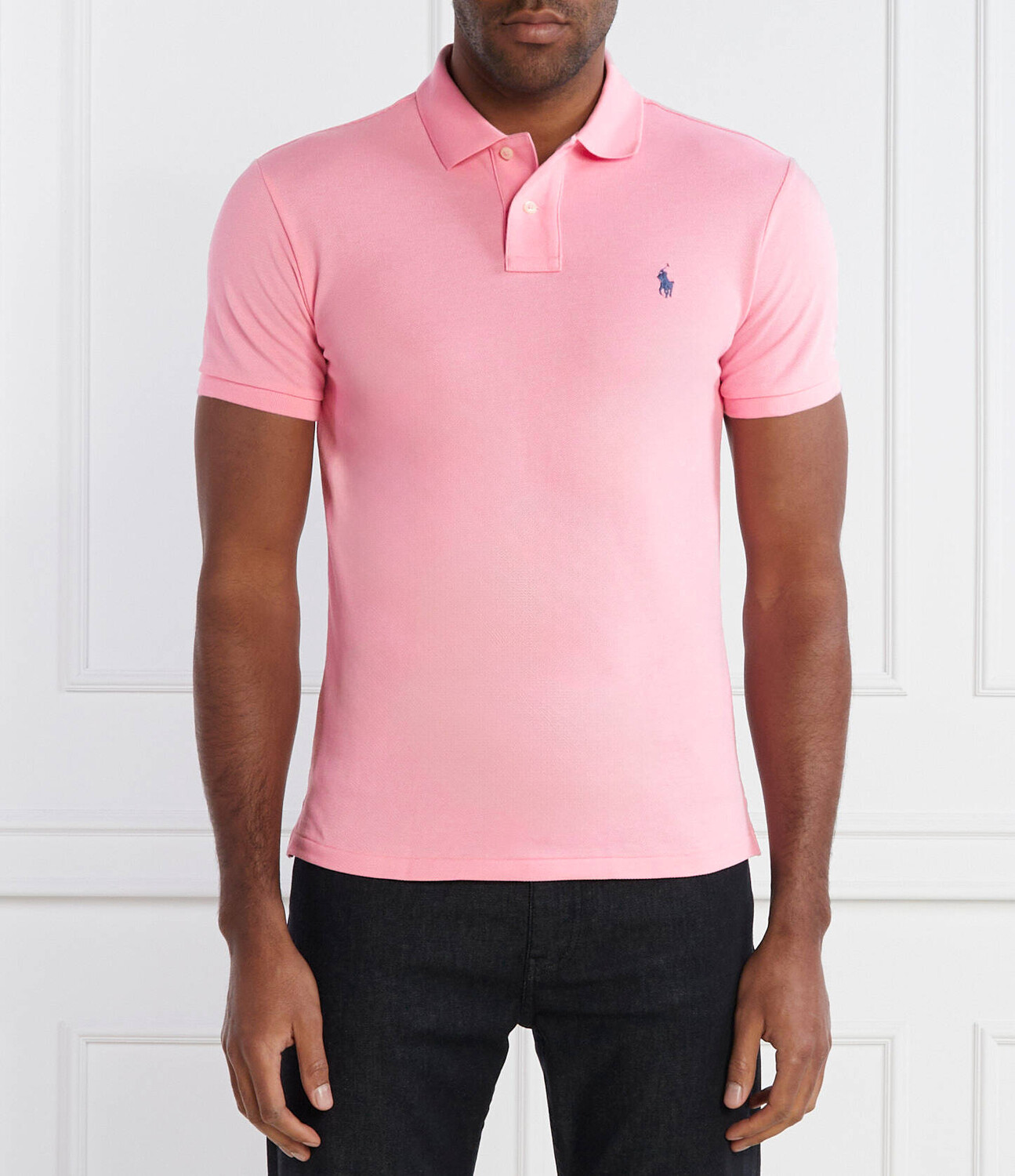 

Поло POLO RALPH LAUREN Slim Fit pique, роза