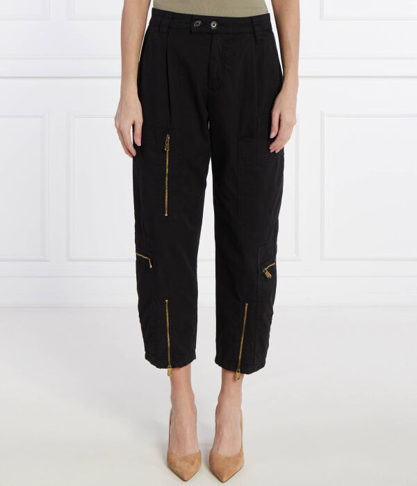

Джинсовые брюки-карго Regular fit Pinko, черный