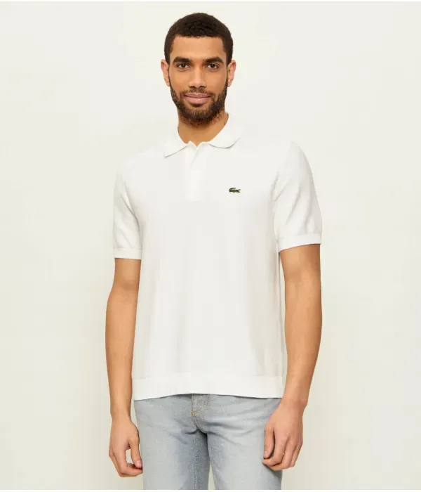 Полюс straight fit Lacoste, кремовый