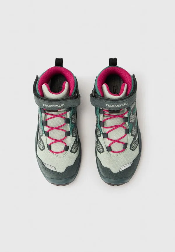 Ботинки для ходьбы maddox pro mid Lowa, Petrol/Pink — фото 4