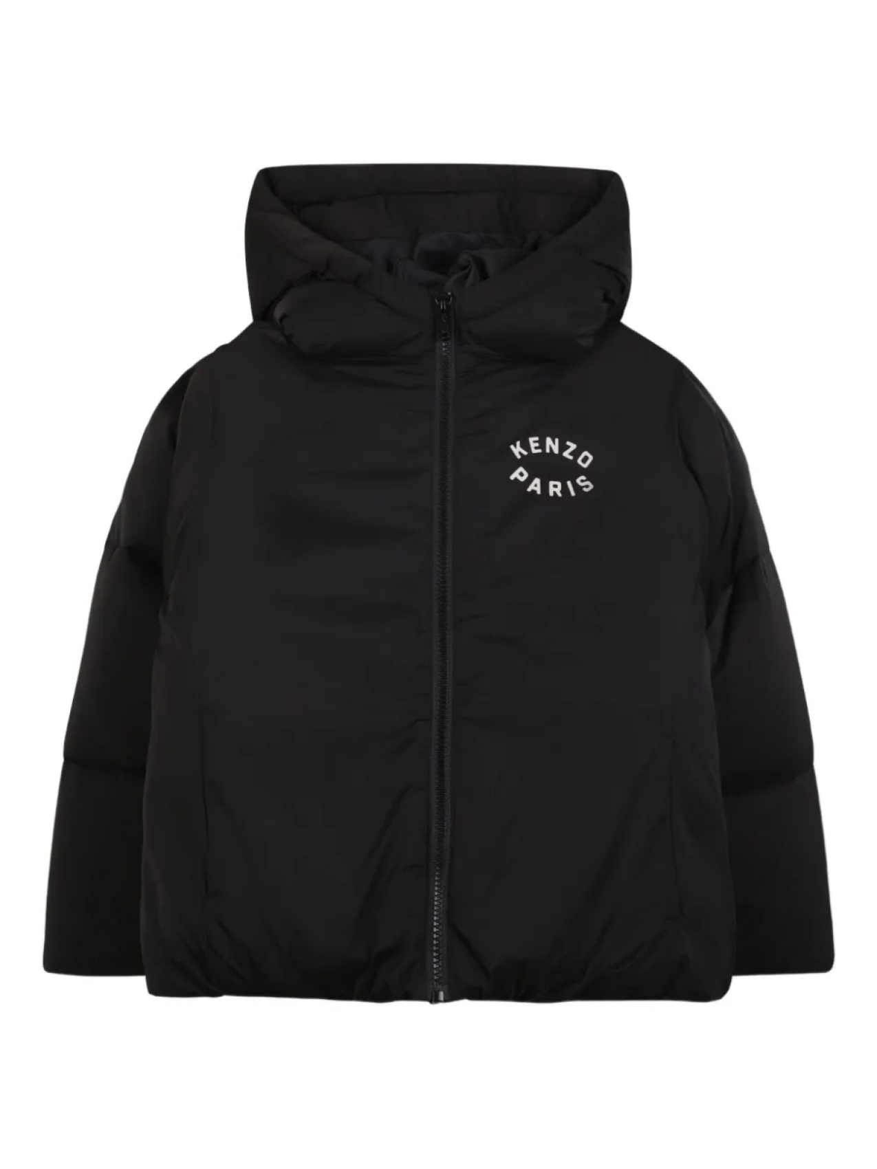 

Kenzo Kids пуховик с капюшоном, черный