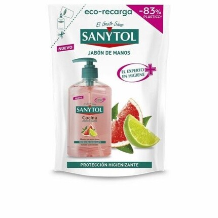 

Кухонное мыло для рук с дозатором и сменным блоком, 200 мл, Sanytol