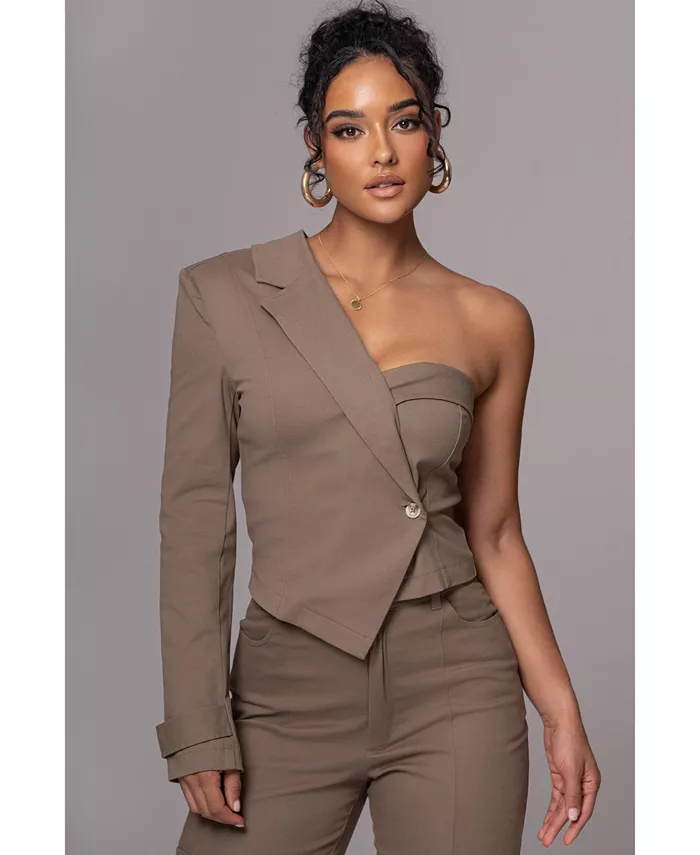 

Женский топ Amal с одним плечом JLUXLABEL, зеленый