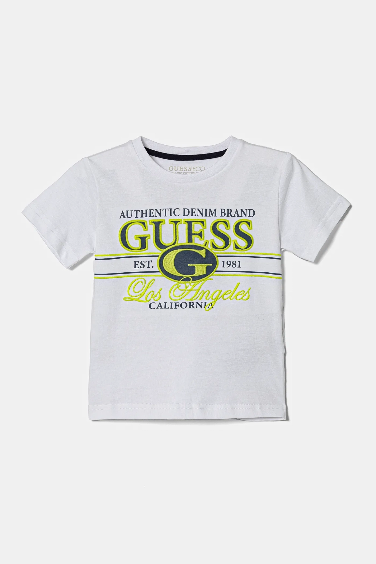 

Хлопковая футболка для детей Guess, белый