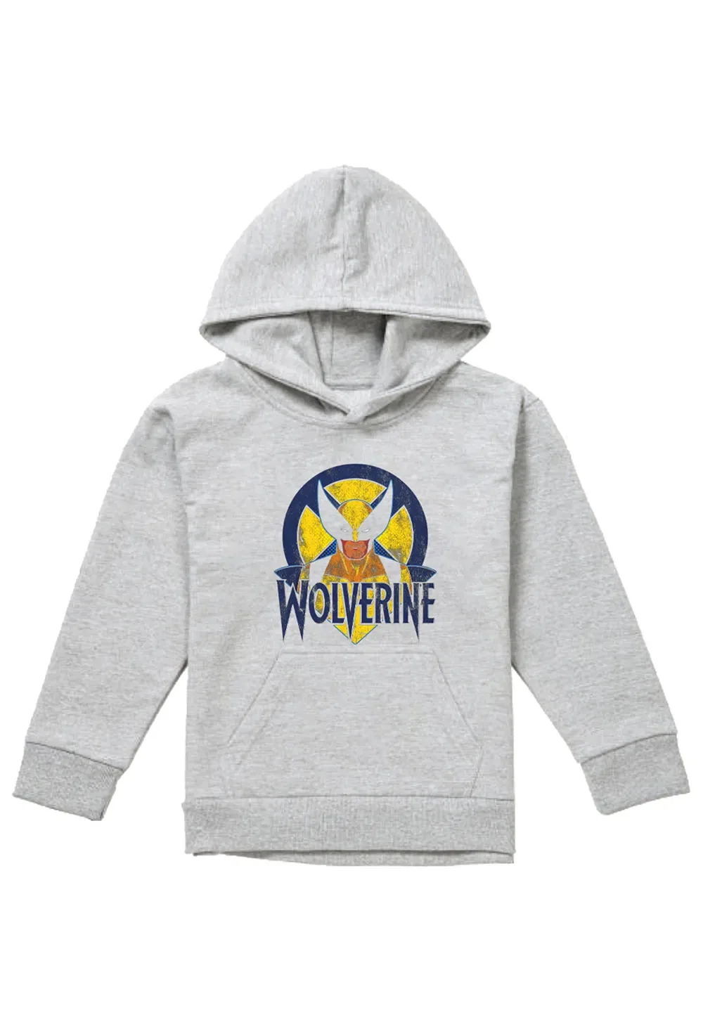 Детский худи Marvel X-Men Retro Wolverine, серый