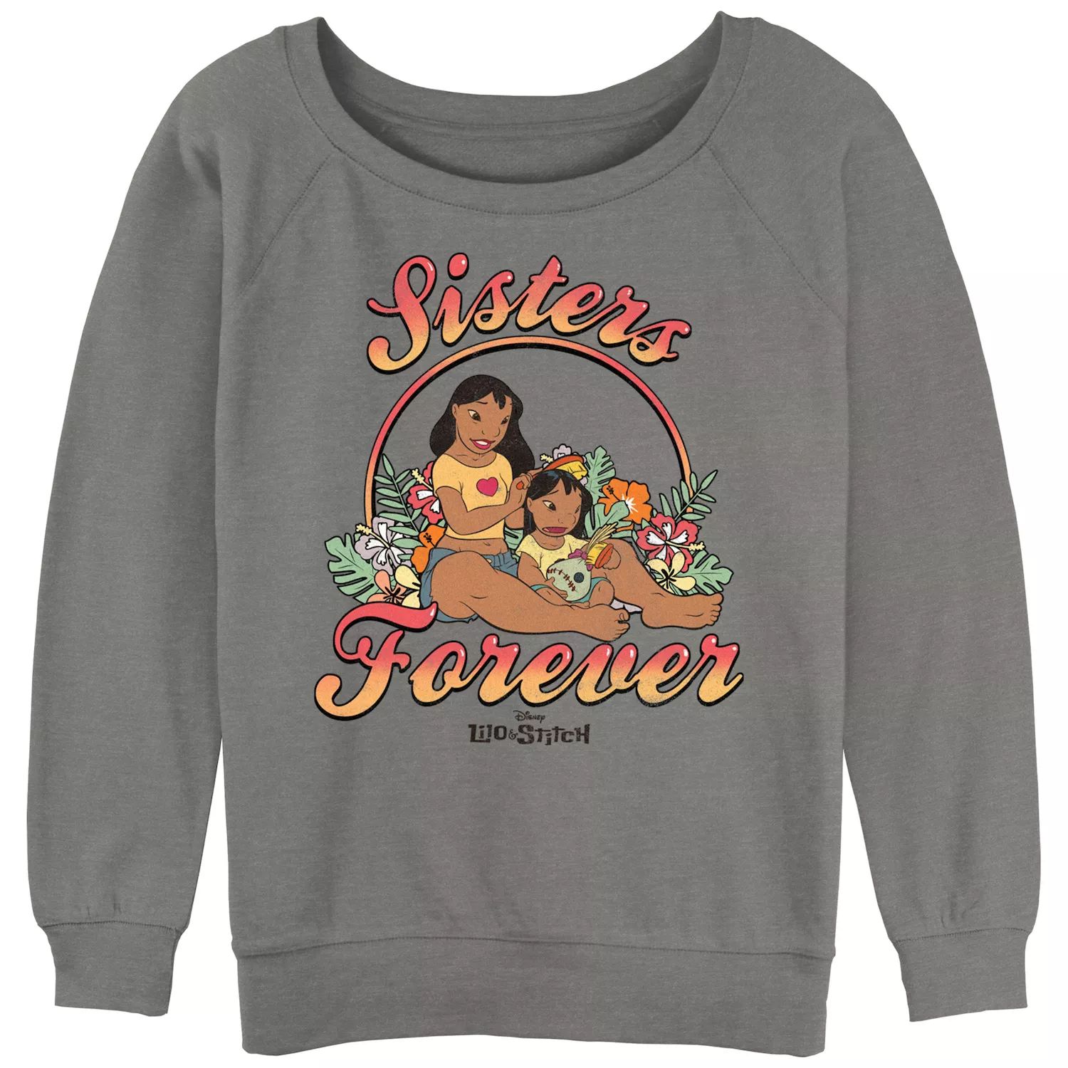 

Толстовка оверсайз с рисунком Disney's Lilo & Stitch Juniors Sisters Forever Licensed Character