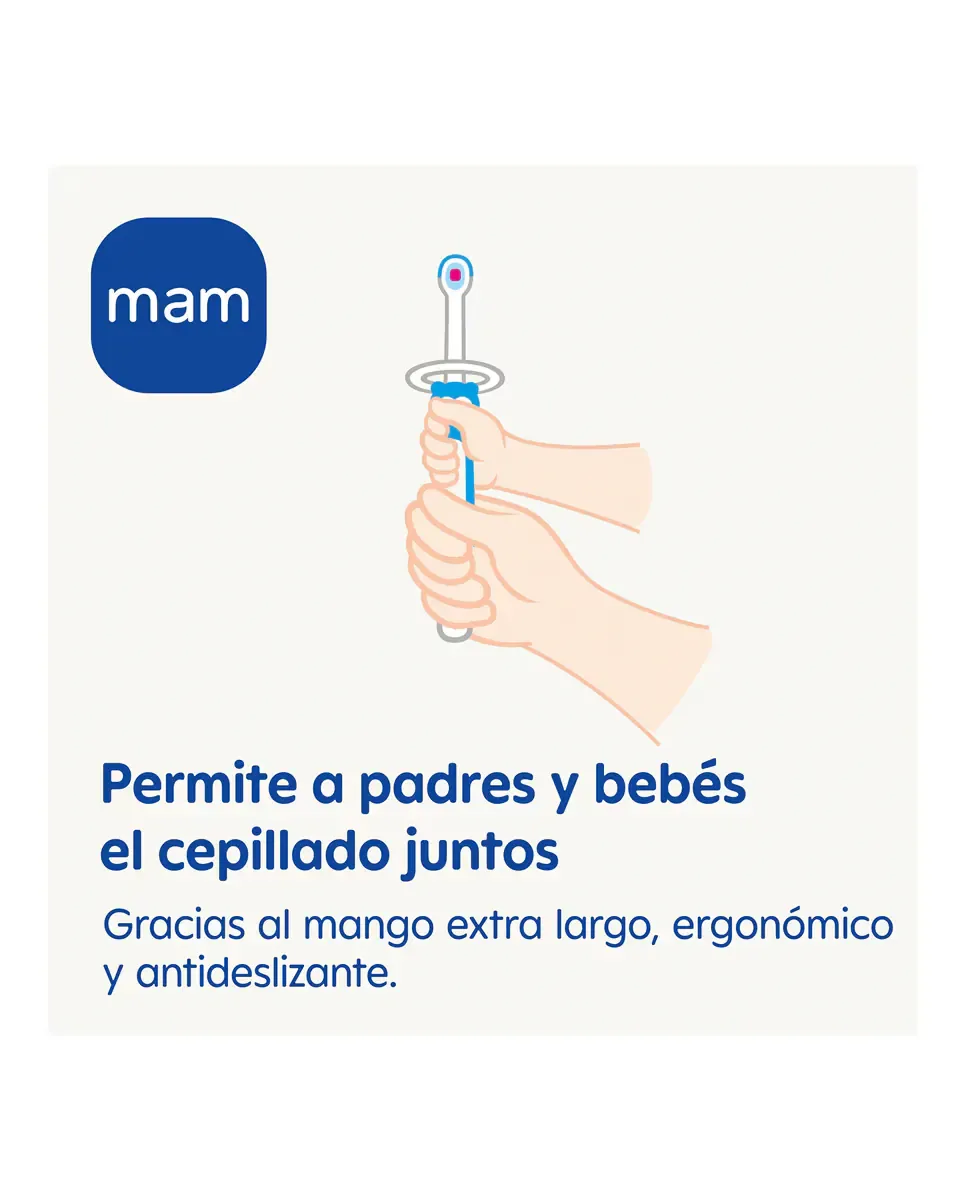 Детская зубная щетка Training Brush синяя Mam — фото 3