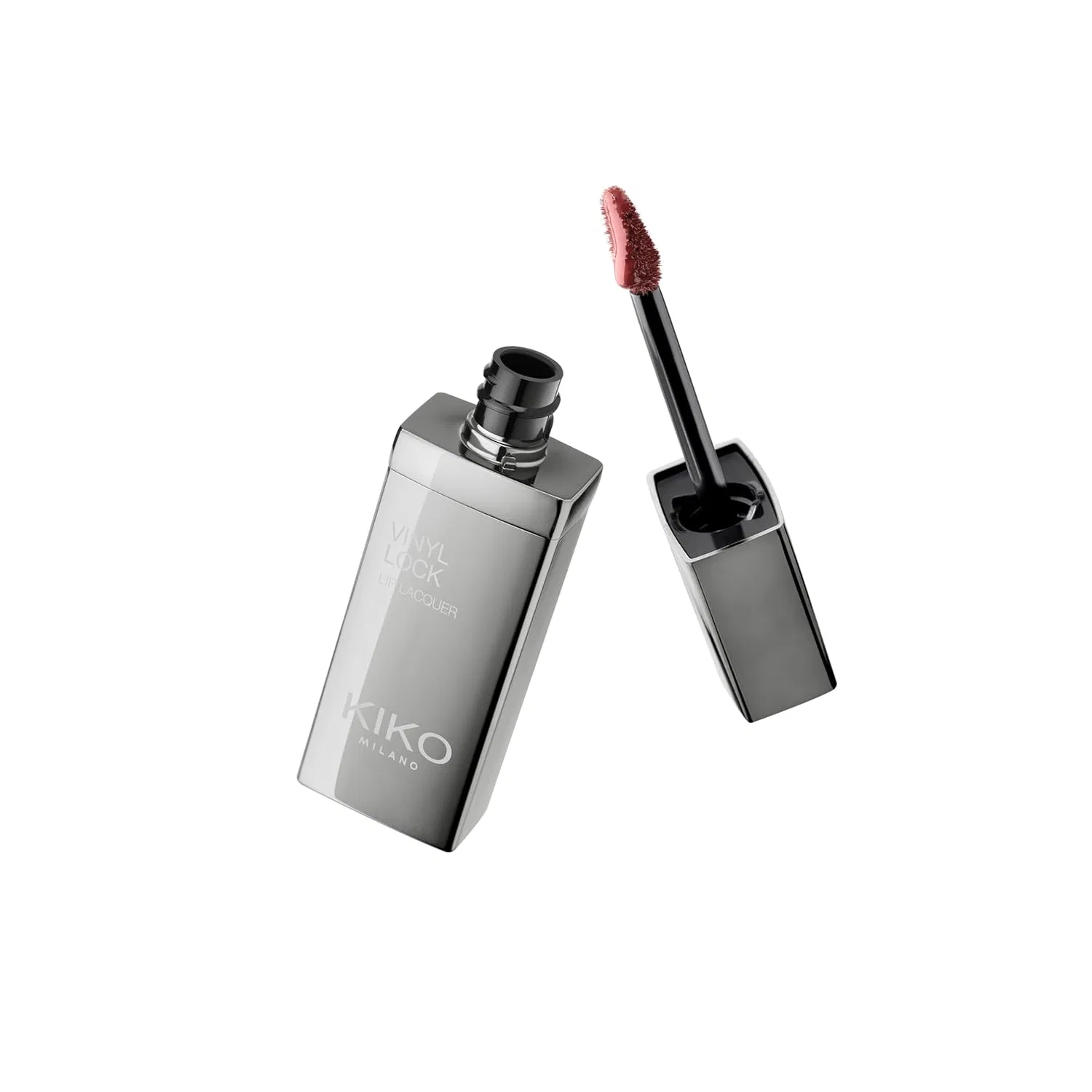 Жидкая помада KIKO Milano Vinyl Lock Lip Lacquer 2 с виниловым финишем Kiko Milano, 2 Back To Brick — фото 4