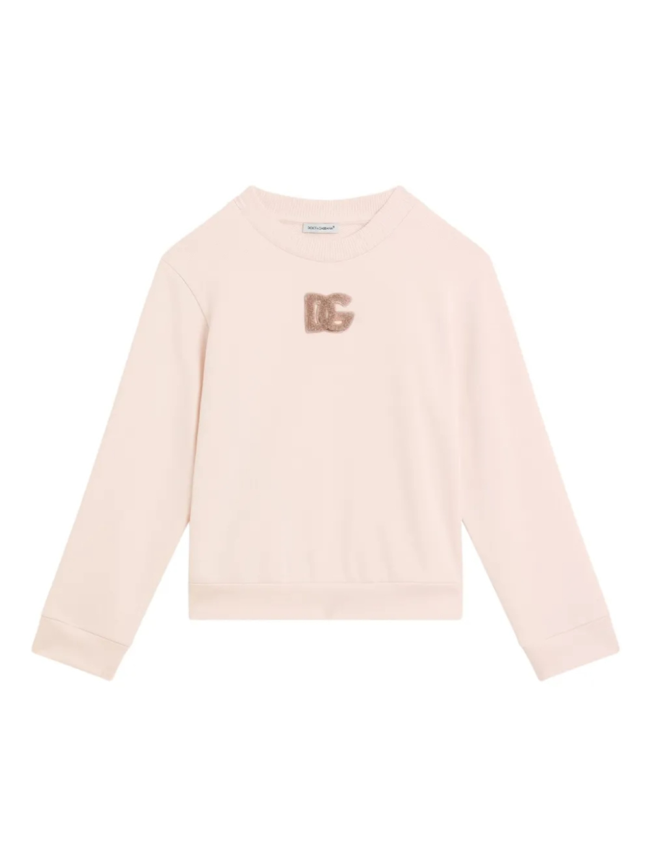 

Толстовка с вышитым логотипом Dolce & Gabbana Kids, розовый