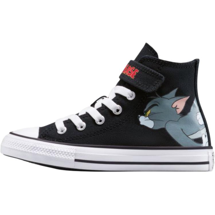 

Том и Джерри x CHUCK TAYLOR детские высокие кеды из холста для детей от 3 до 7 лет Converse, черный
