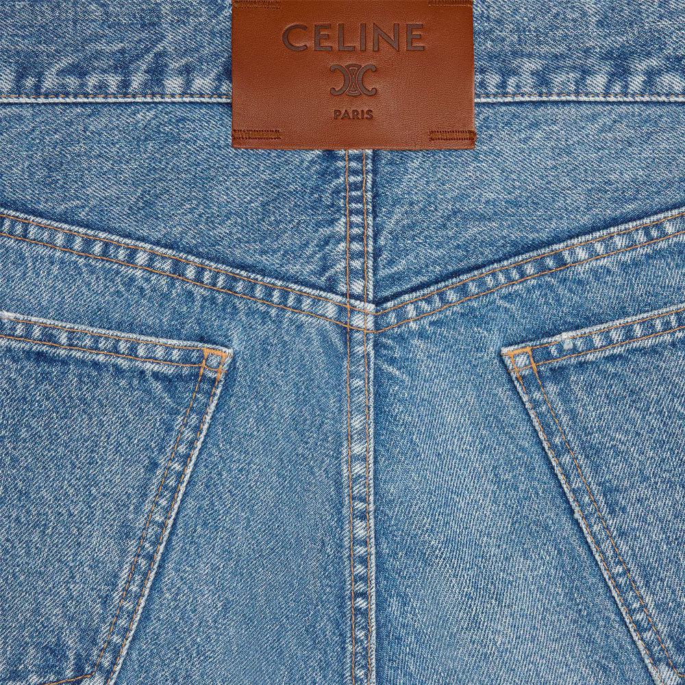 CELINE Джинсы мужские синие Moderate Straight Fit — фото 4