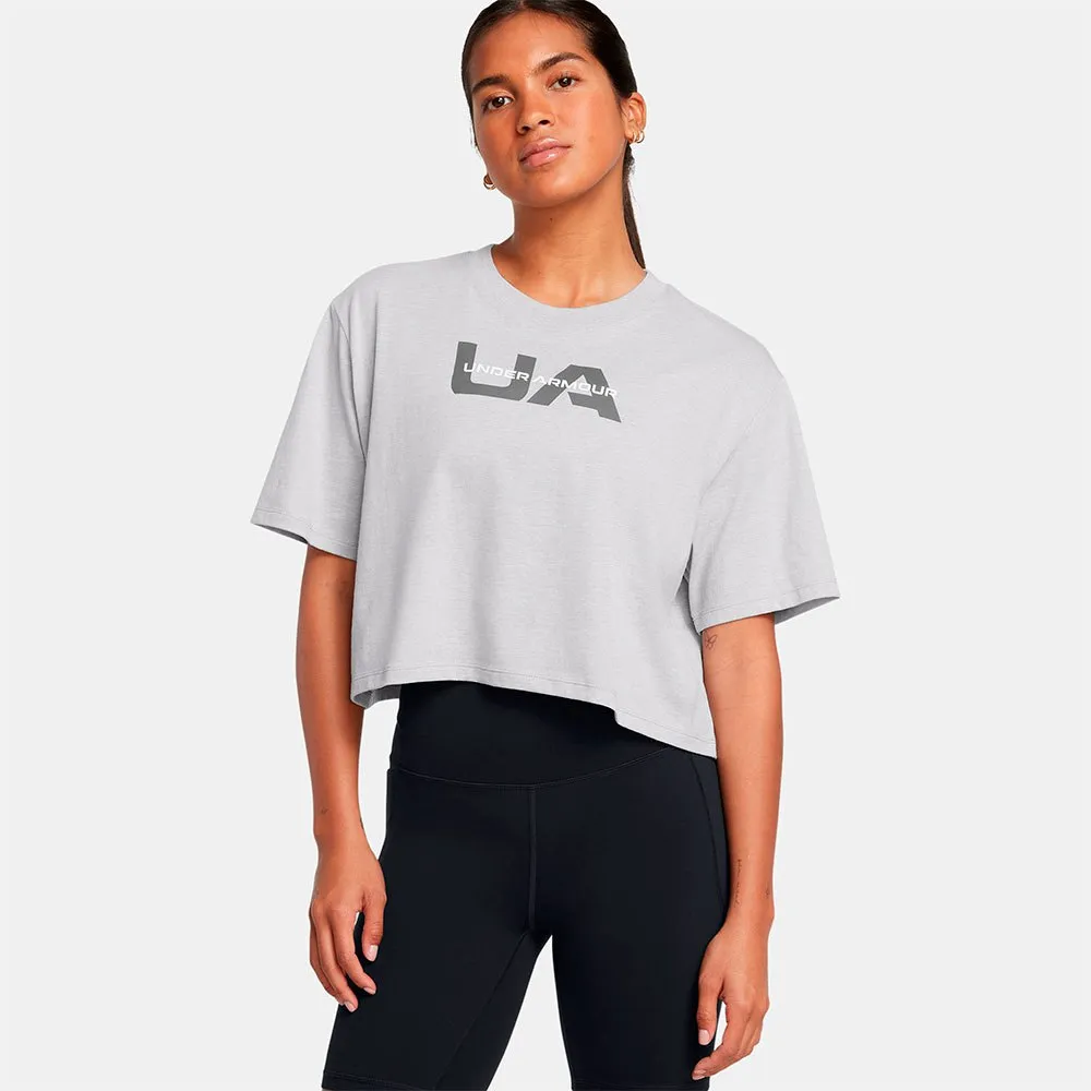 

Футболка Under Armour Boxy Crop Branded, белый