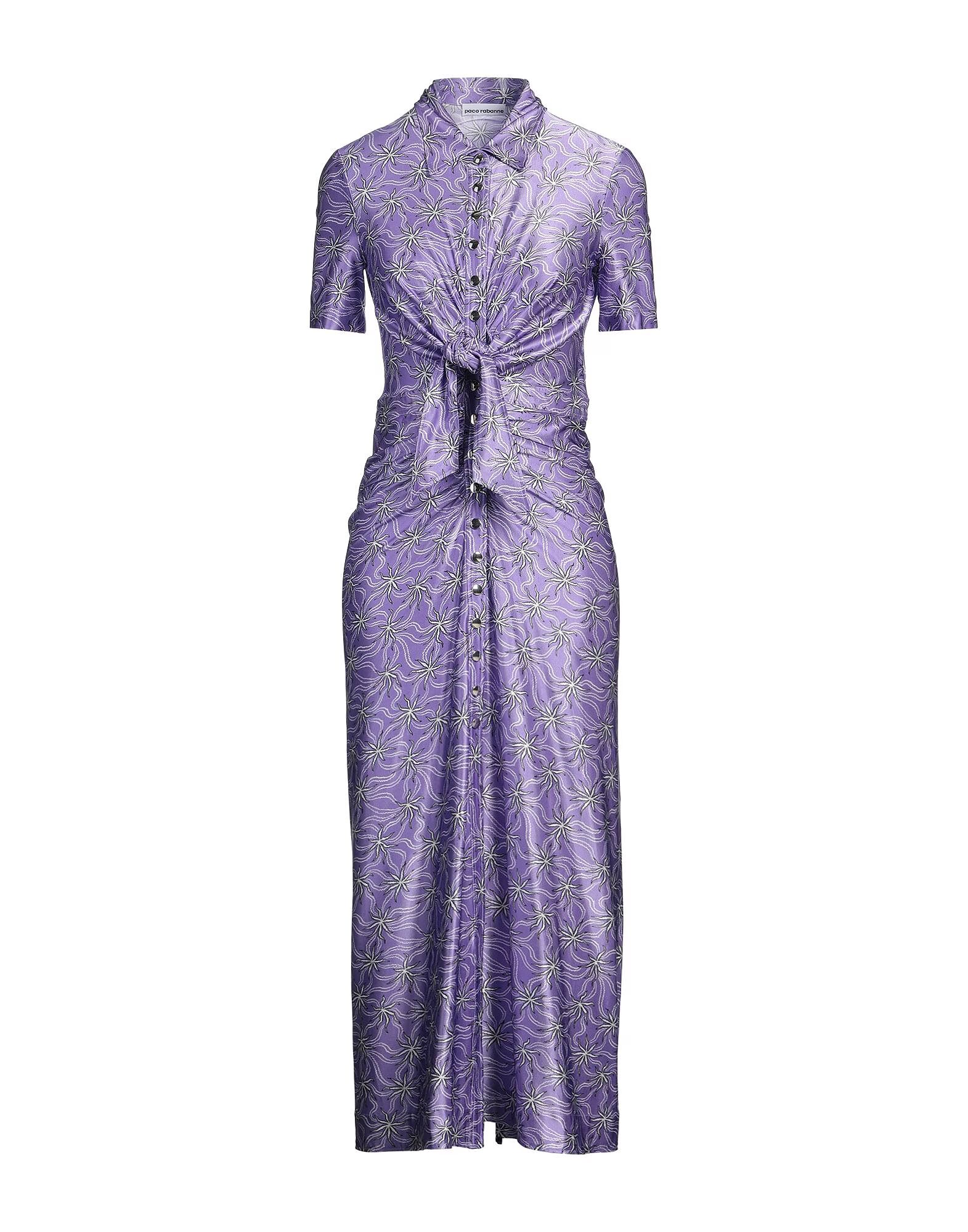

Платье миди Rabanne, фиолетовый