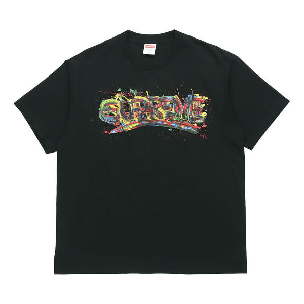 

Футболка ss20 week 1 paint logo tee logo tee Supreme, черный