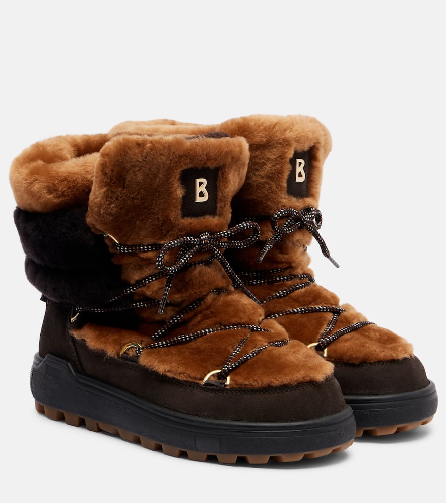Ботинки Chamonix 10 из овчины и замши до щиколотки Bogner, Dark Brown/Cognac