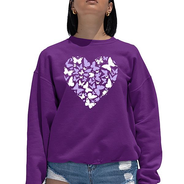 

Свитшот с принтом Butterfly heart La Pop Art, Purple, Фиолетовый, Свитшот с принтом Butterfly heart La Pop Art, Purple