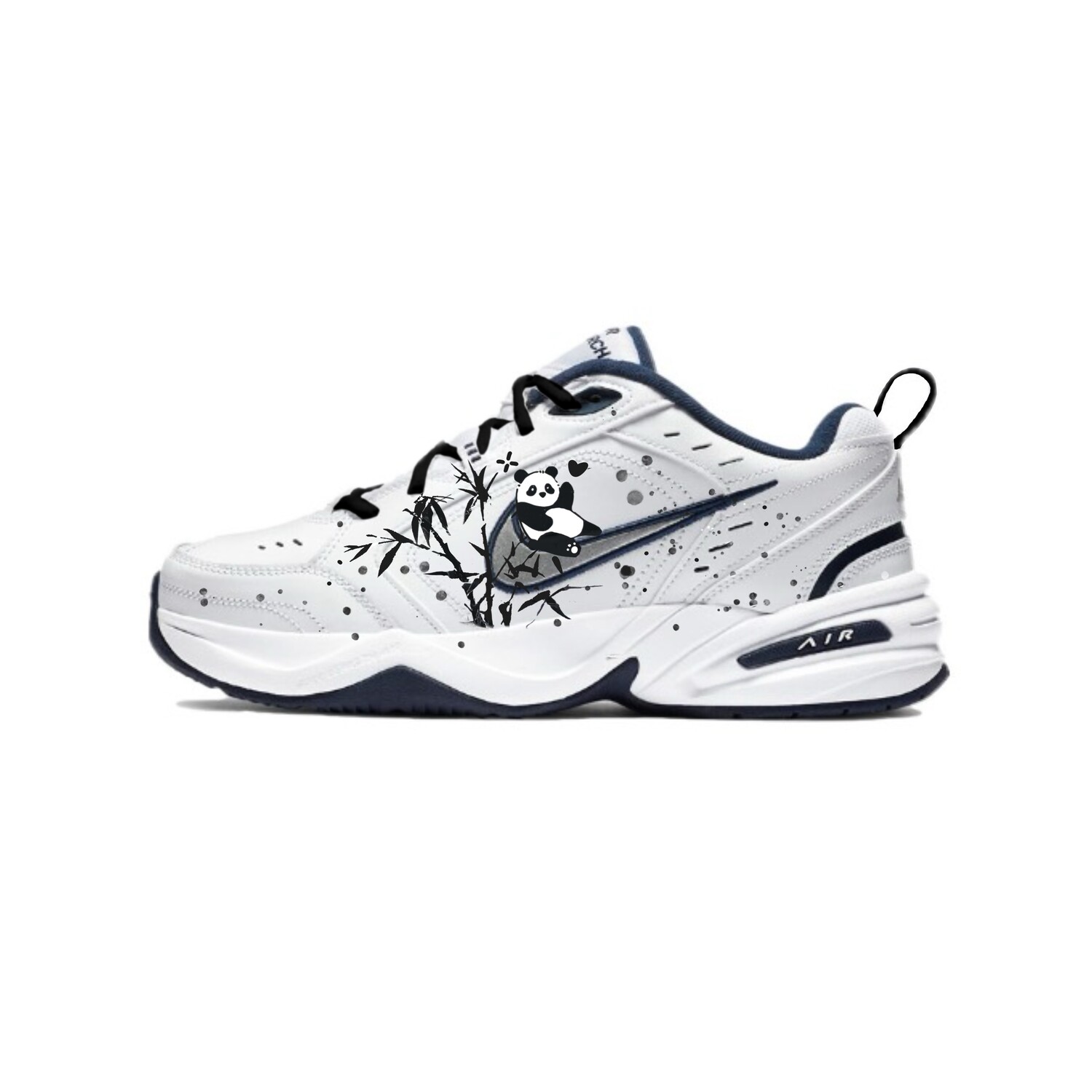 

Кроссовки Air Monarch 4 Chunky унисекс с низким верхом черного/белого цвета Nike