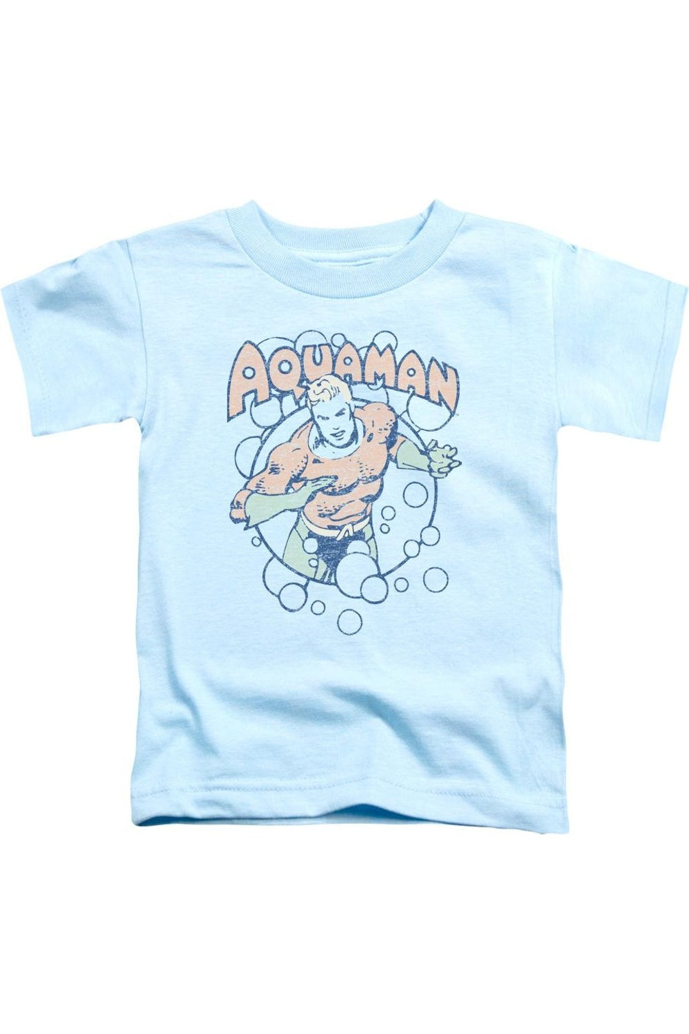 

Футболка DC Comics Bubbles с коротким рукавом для детей Gildan, светло-голубой