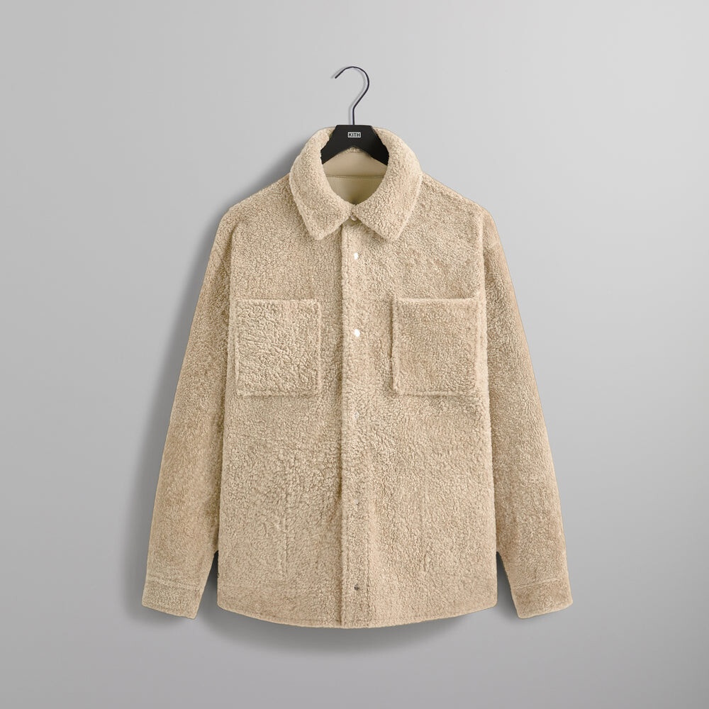 

Рубашка Kith Shearling Apollo Shirt, цвет Sector