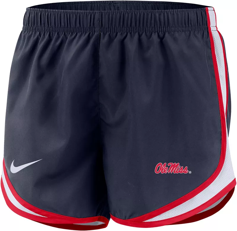 

Женские синие шорты Nike Ole Miss Rebels Dri-FIT Tempo
