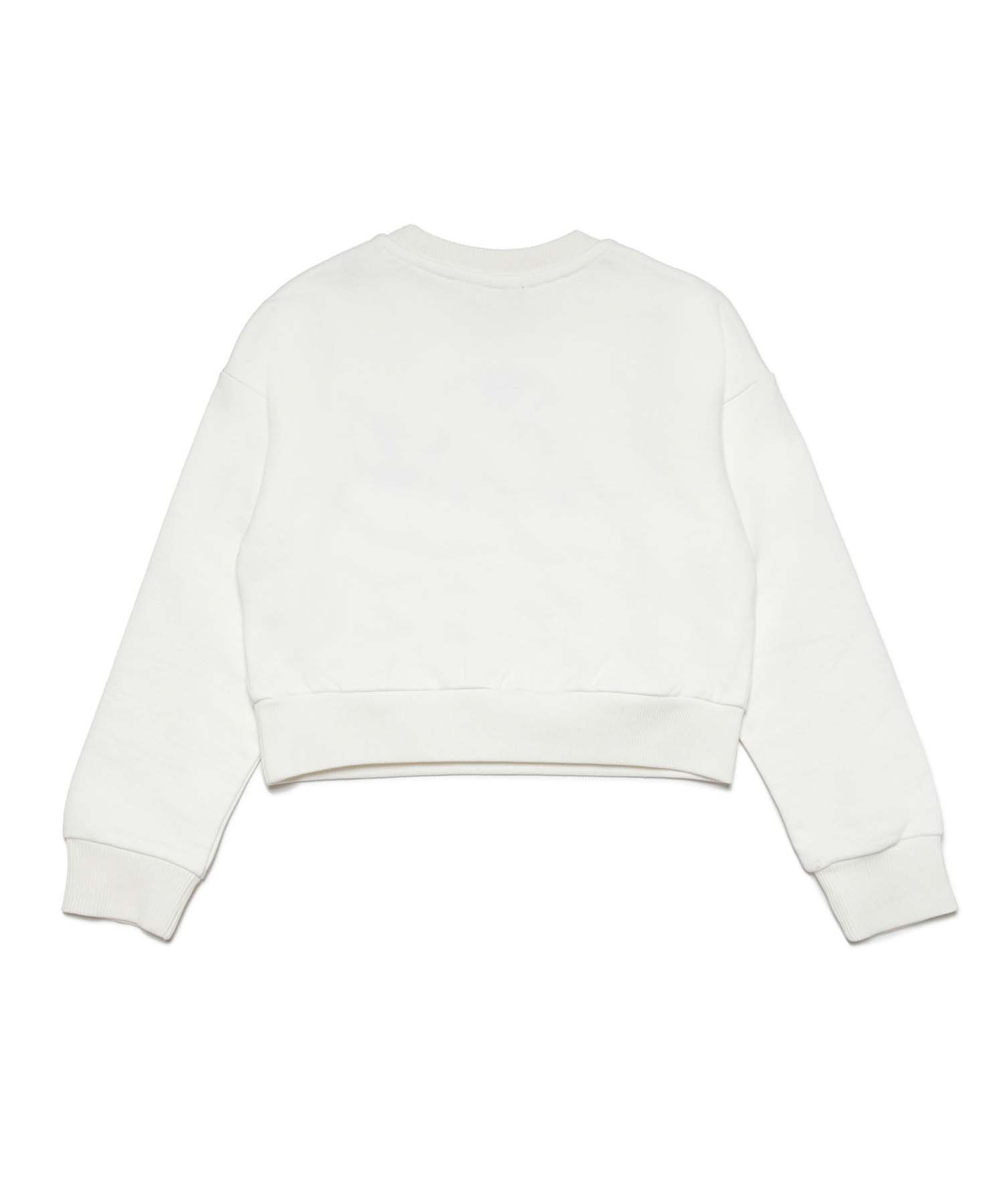 Детская и подростковая толстовка с логотипом бренда DIESEL, White — фото 2