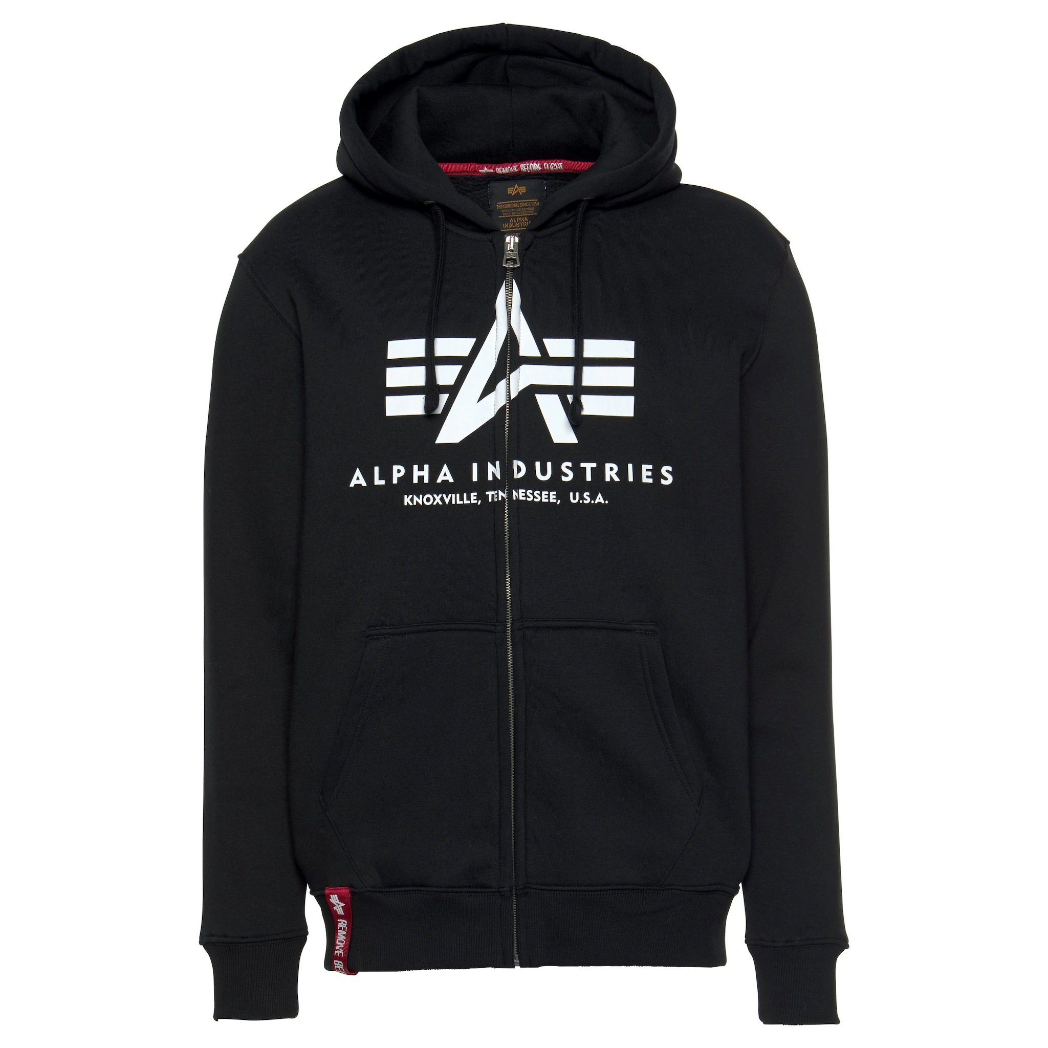 

Толстовка с капюшоном Alpha Industries "BASIC ZIP HOODY", черный