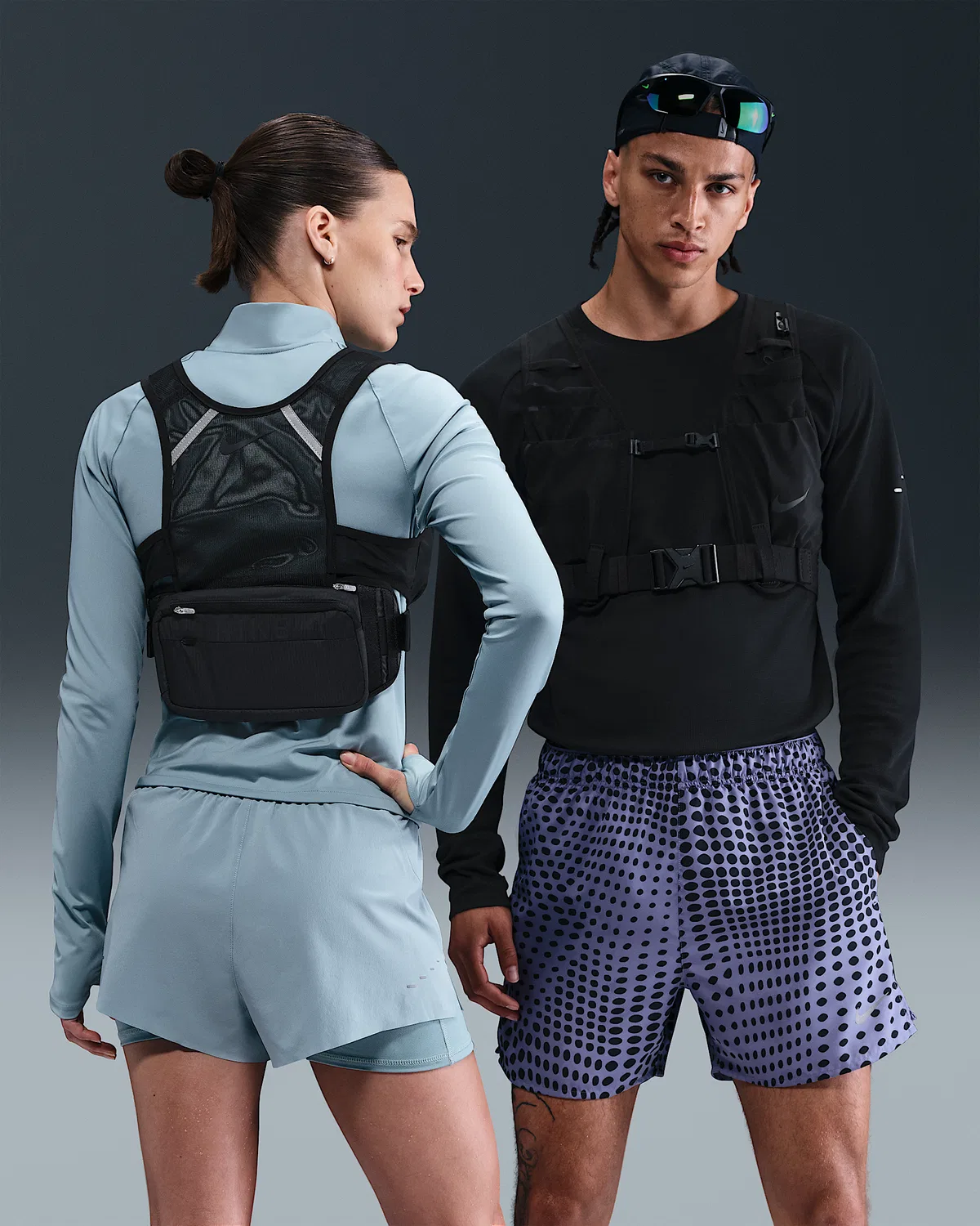 Непромокаемый жилет для бега Nike Transform, Black/Black