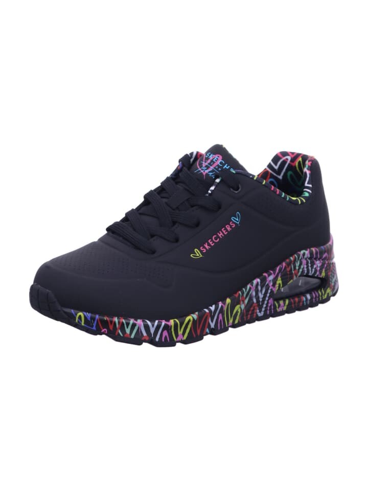 Элегантные туфли на шнуровке Skechers Damen UNO LOVING LOVE, черный