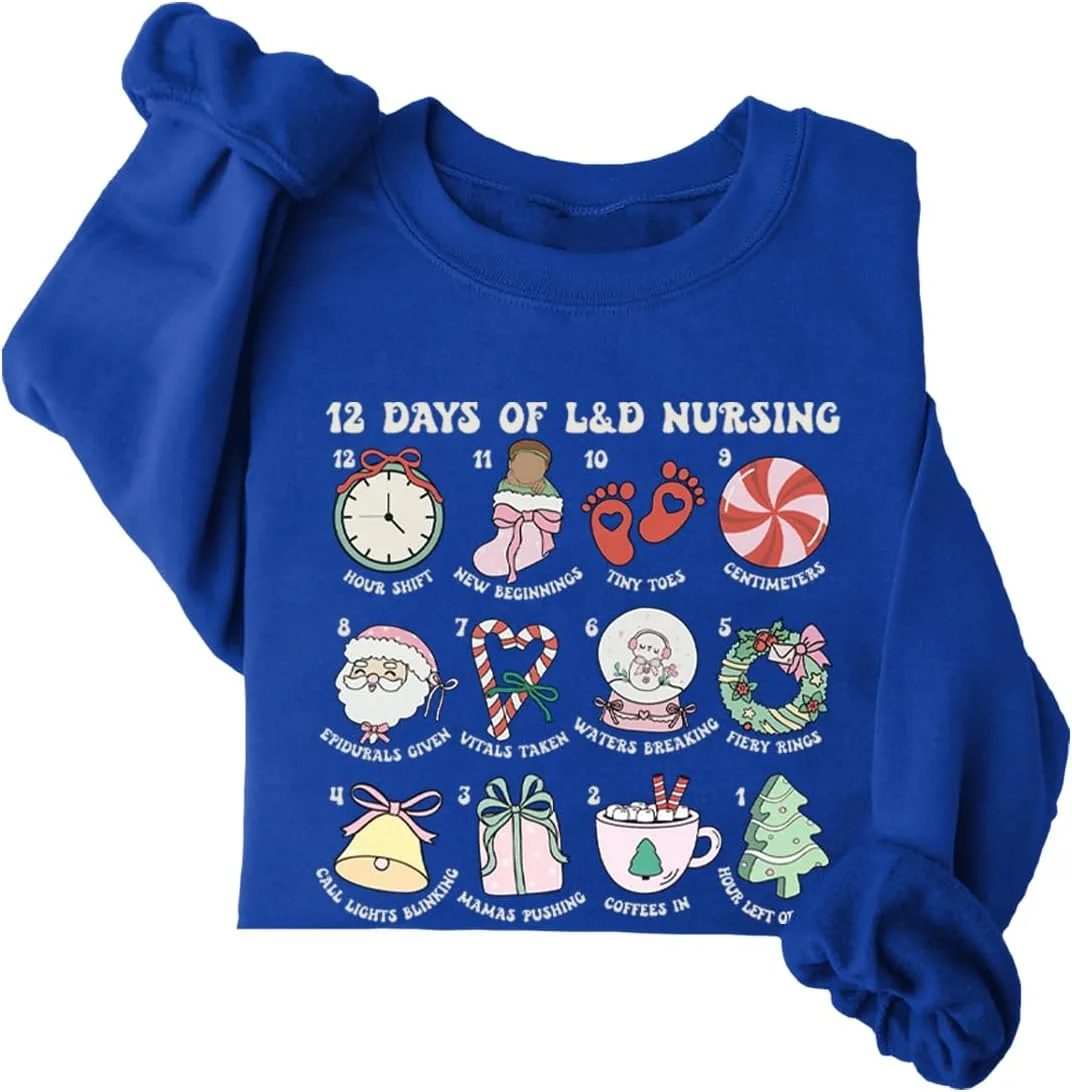 

Толстовка для медсестры роддома "12 дней родовспоможения" JIONOCY