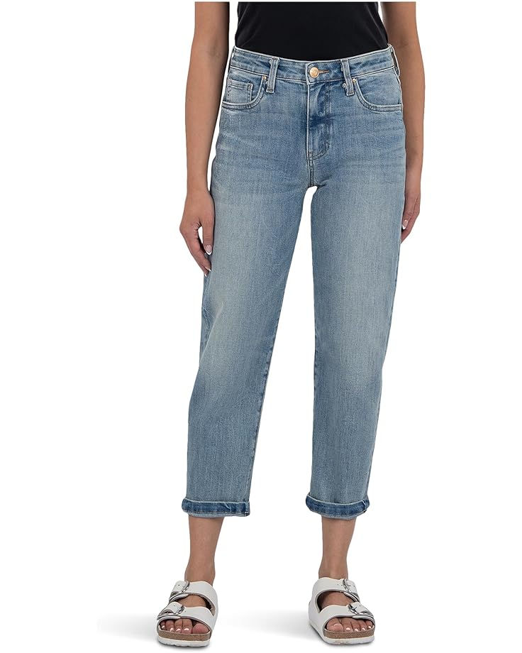 

Джинсы KUT from the Kloth Petite Sienna Baggy Boyfriend Crop Roll Up Reg Hem, цвет Honesty