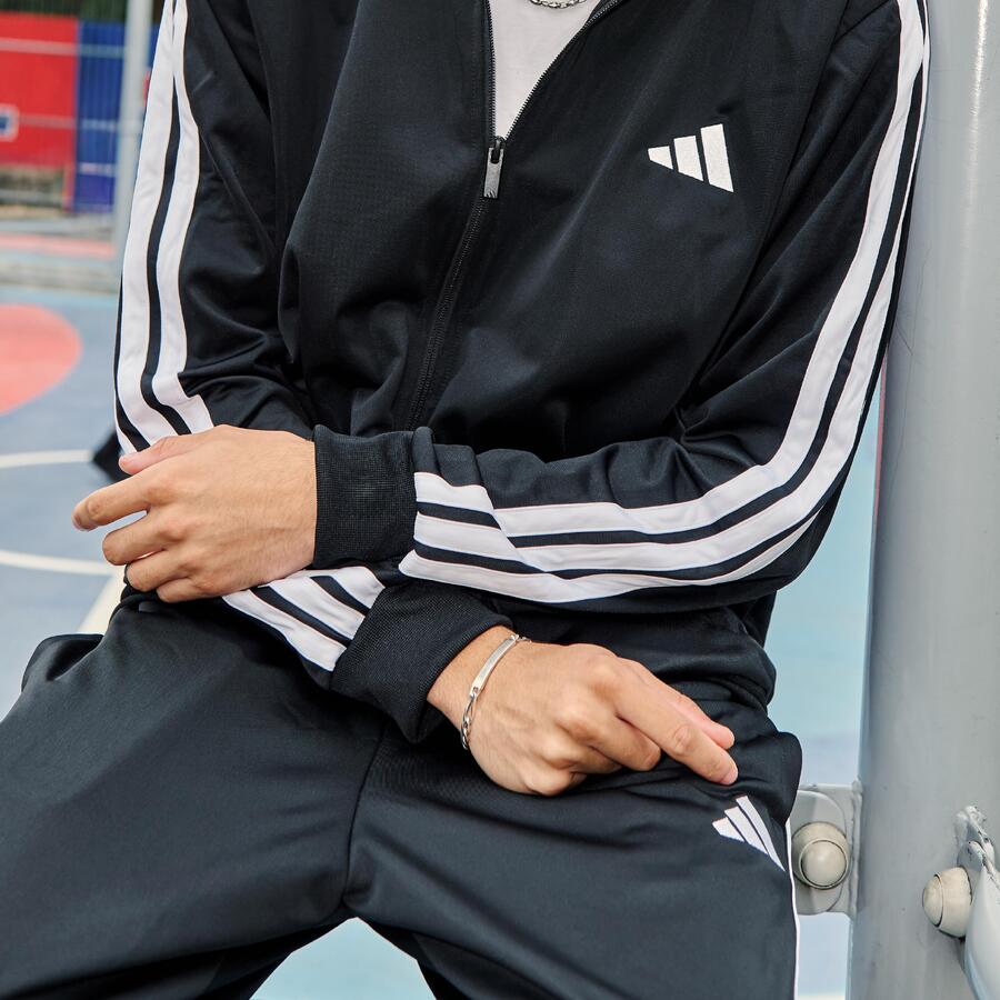 ADIDAS Мужской спортивный костюм - черный — фото 3