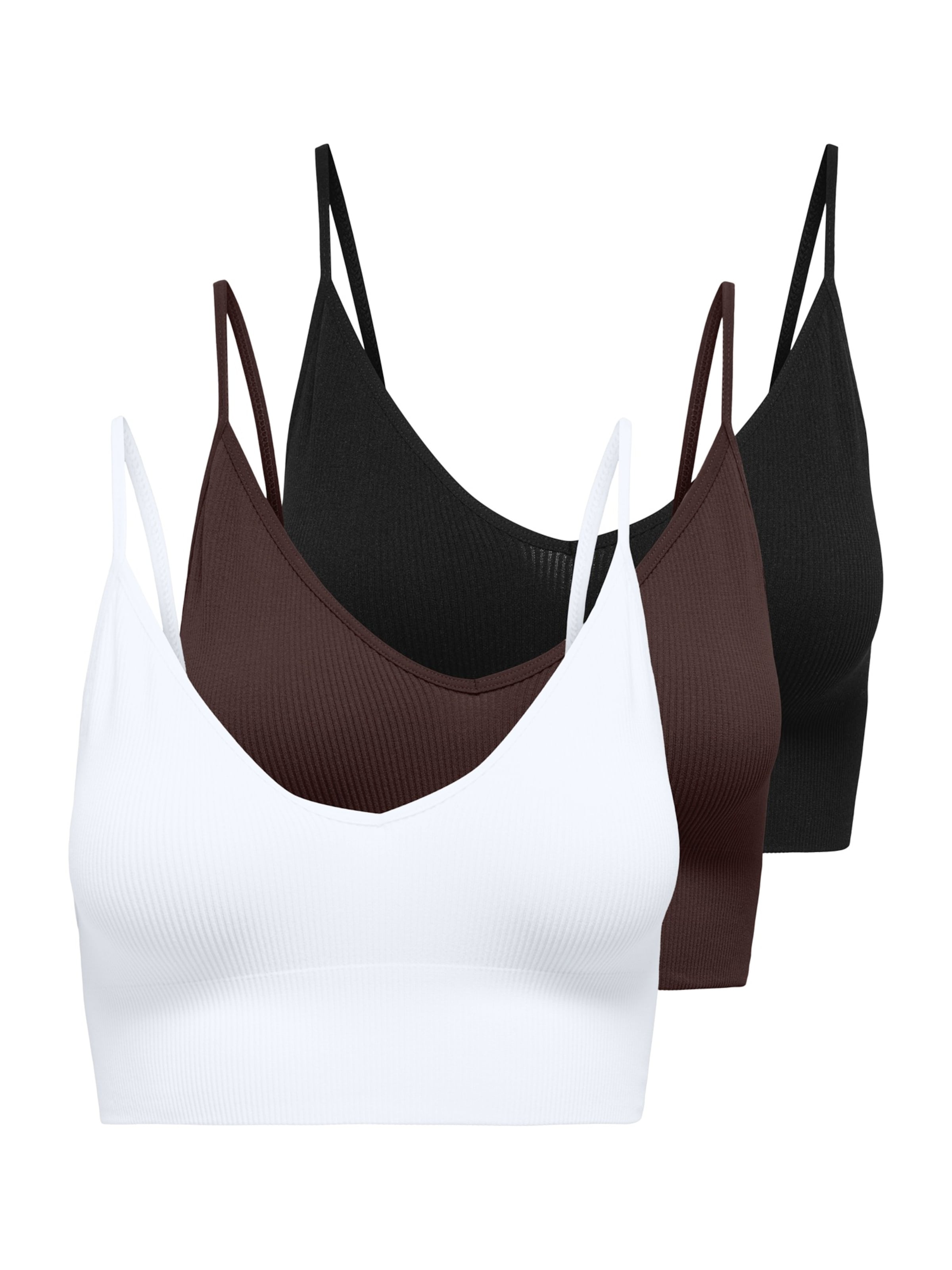 

ONLY Бралетт 'ONLVICKY' в темно-коричневом, черном, белом