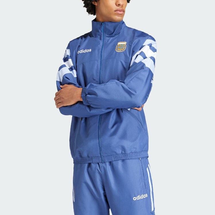 Куртка Аргентина Мужская Темно-фиолетово-синяя Adidas, фиолетово-синий — фото 2