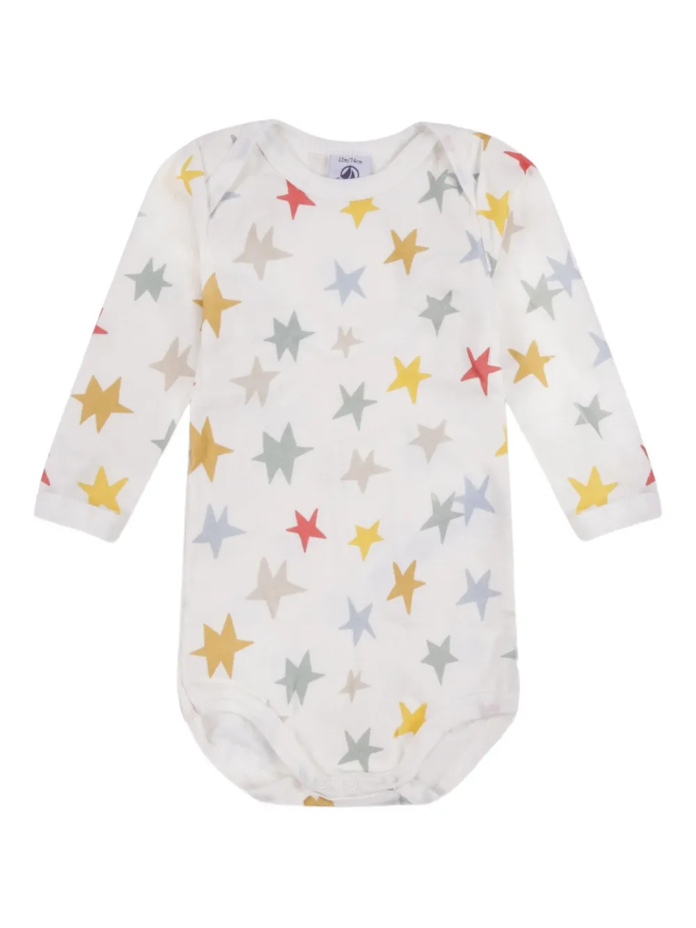 Боди с длинным рукавом (упаковка из пяти штук) Petit Bateau, белый — фото 3