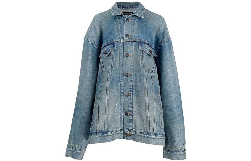 

Balenciaga Женская Джинсовая Куртка, цвет Blue