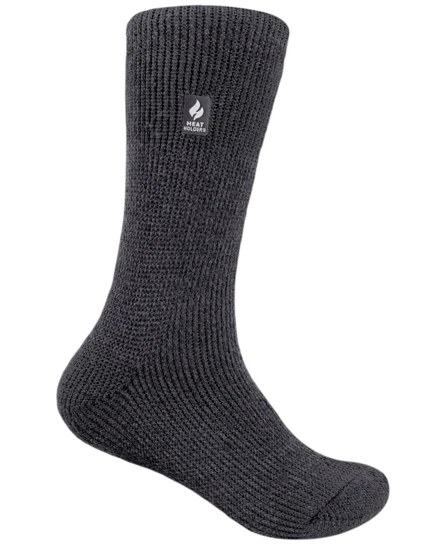 

Детские носки Jayden Solid Crew Socks для мальчиков 10-6,5 лет Heat Holders, Charcoal