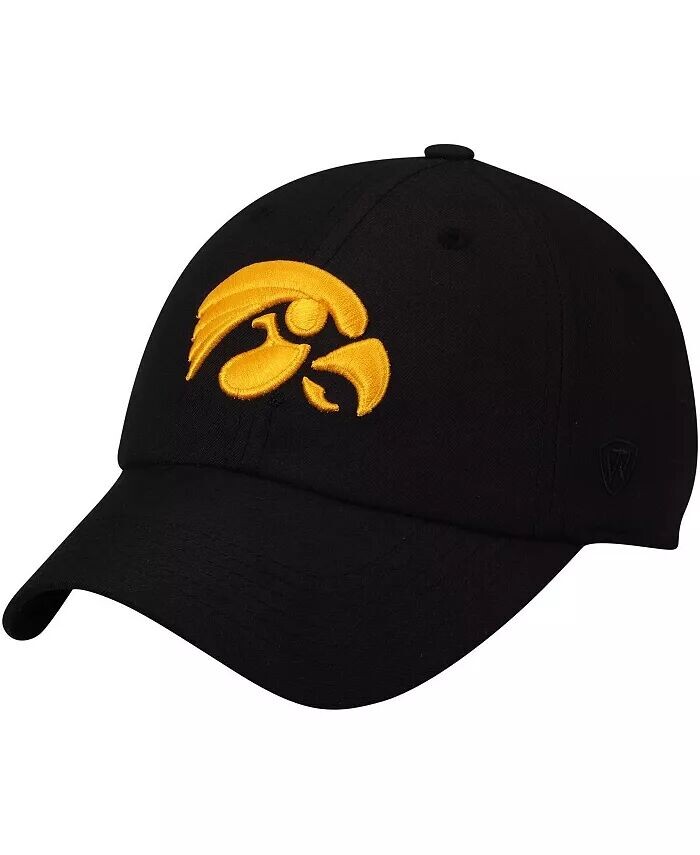 

Мужская черная кепка с логотипом Iowa Hawkeyes Primary Staple Adjustable Top of the World