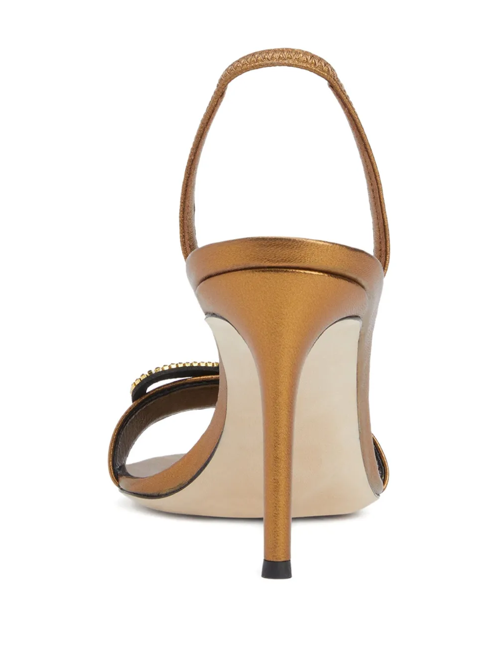Босоножки Zari с открытой пяткой, украшенные бантом Giuseppe Zanotti — фото 4