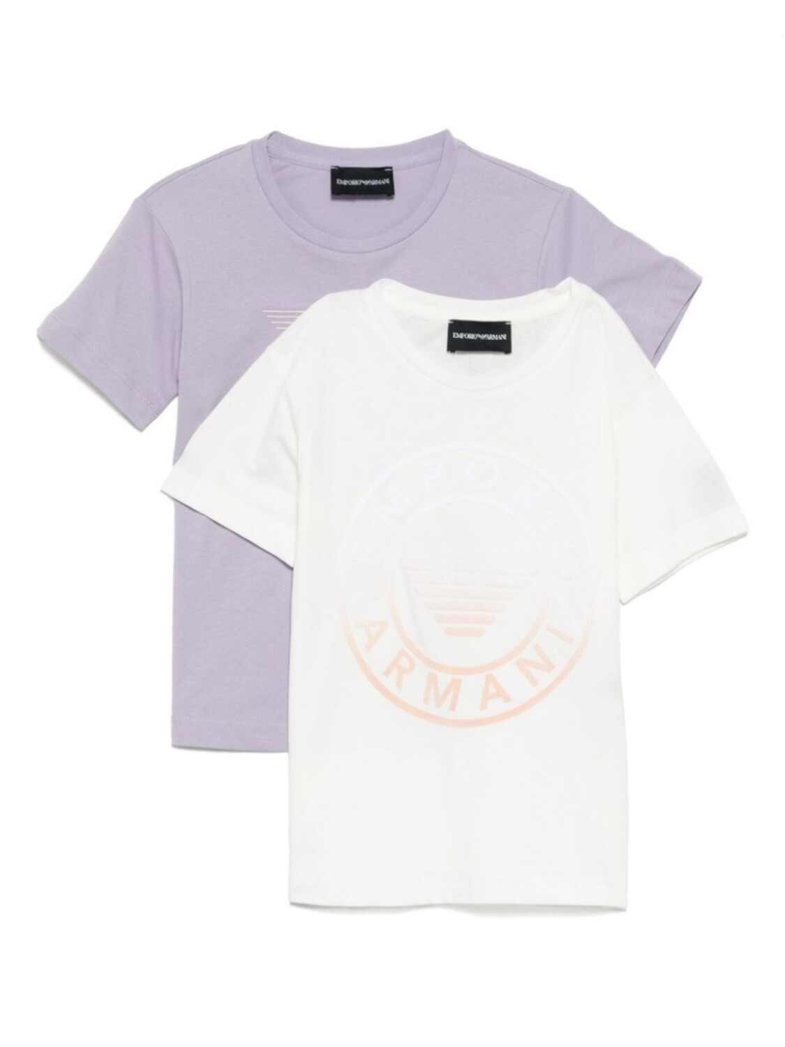 

Футболка с логотипом (комплект из 2 шт.) Emporio Armani Kids, фиолетовый