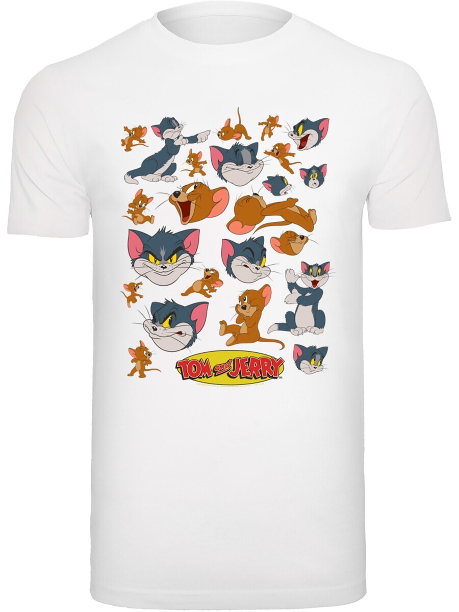 

Классическая футболка F4NT4STIC Shirt Tom And Jerry Many Faces, белый